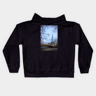 Shard on the London Bridge Kids Hoodie